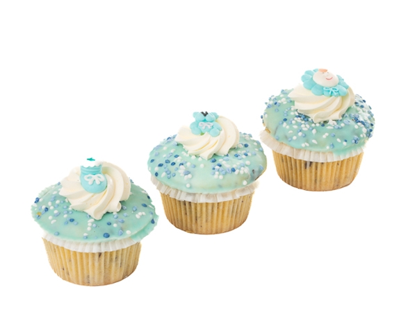 Geboorte cupcake jongen