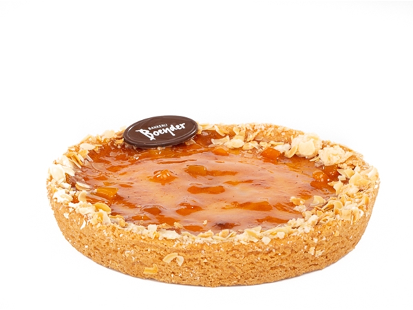 Torta di pesche frangipane