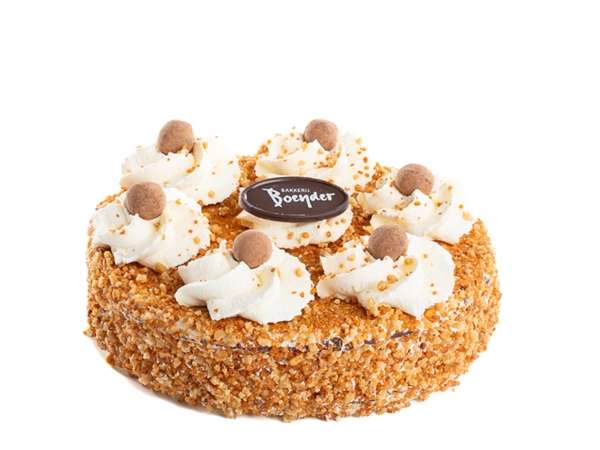 Hazelnoot slagroomtaartje