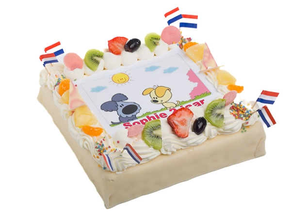 Fototaart Woezel en Pip